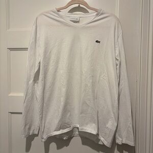 Lacoste Women’s Classic White Long Sleeve Tee